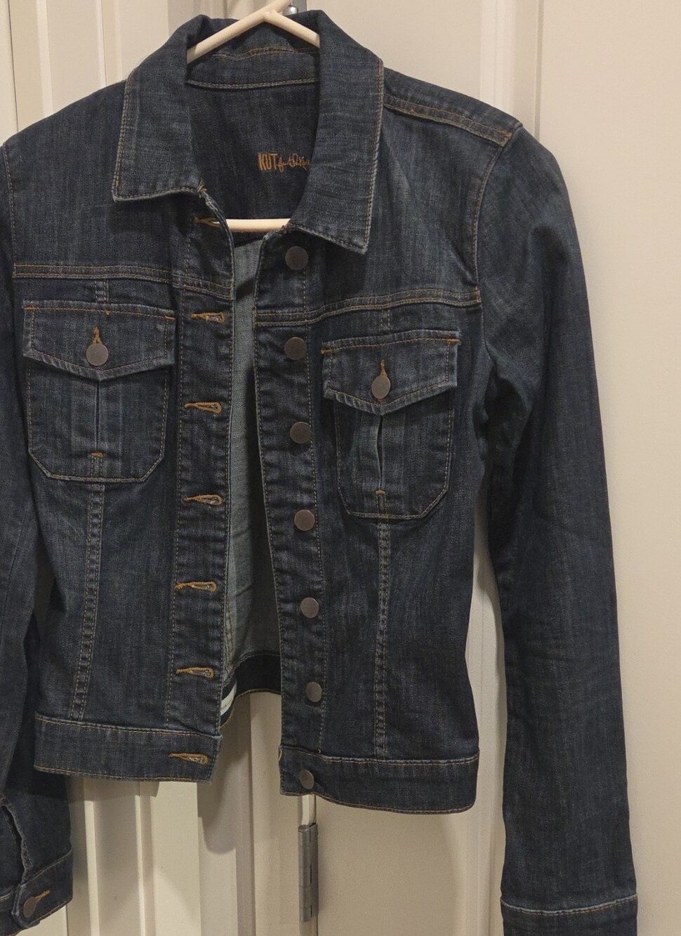 Kut from the Kloth Indigo Denim Jacket - Dark Blue